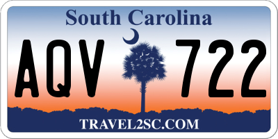 SC license plate AQV722