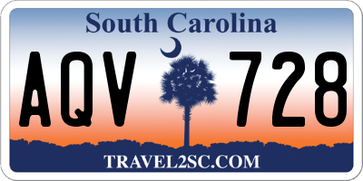 SC license plate AQV728