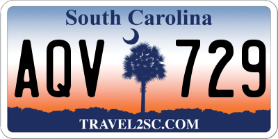 SC license plate AQV729