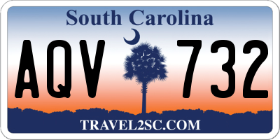 SC license plate AQV732