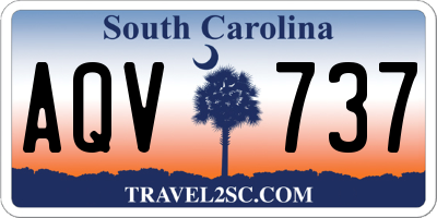 SC license plate AQV737