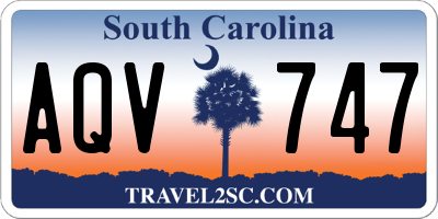 SC license plate AQV747