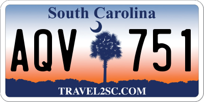 SC license plate AQV751