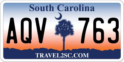 SC license plate AQV763