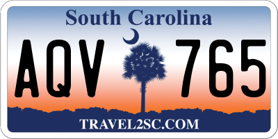 SC license plate AQV765