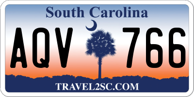 SC license plate AQV766