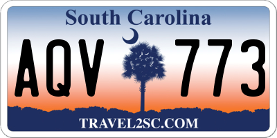 SC license plate AQV773