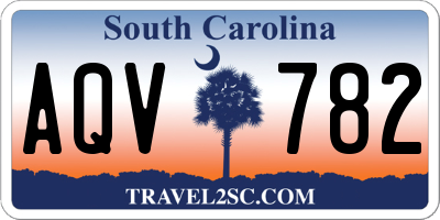 SC license plate AQV782