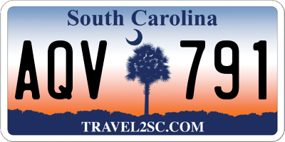 SC license plate AQV791