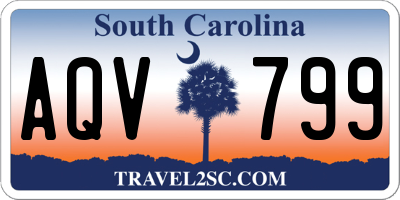 SC license plate AQV799