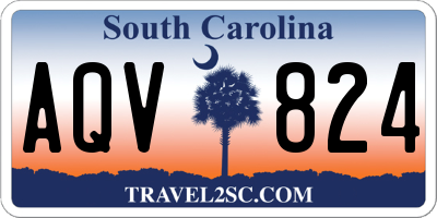 SC license plate AQV824