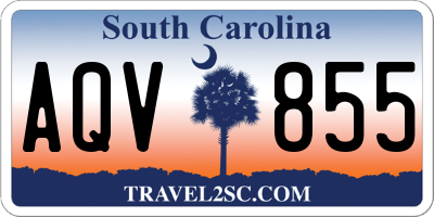 SC license plate AQV855