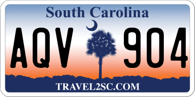 SC license plate AQV904