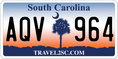 SC license plate AQV964