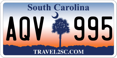 SC license plate AQV995