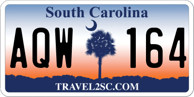 SC license plate AQW164