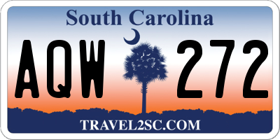 SC license plate AQW272
