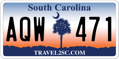 SC license plate AQW471