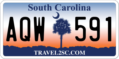 SC license plate AQW591
