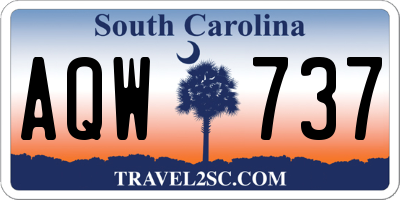 SC license plate AQW737