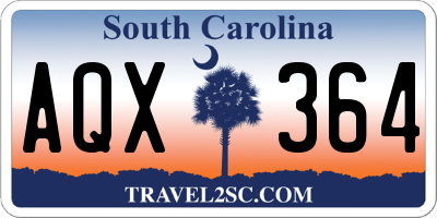 SC license plate AQX364