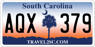 SC license plate AQX379