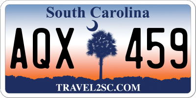 SC license plate AQX459