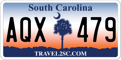 SC license plate AQX479