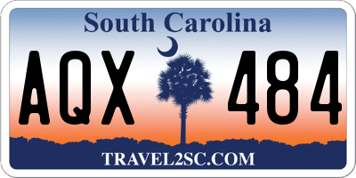 SC license plate AQX484