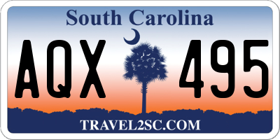 SC license plate AQX495