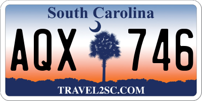 SC license plate AQX746