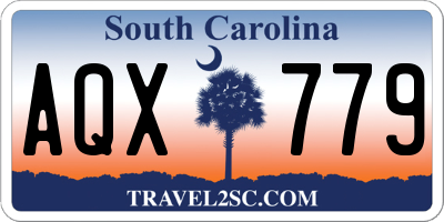 SC license plate AQX779