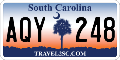 SC license plate AQY248