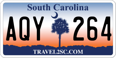SC license plate AQY264