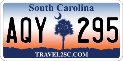 SC license plate AQY295