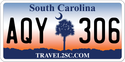 SC license plate AQY306