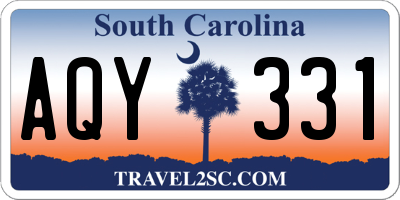 SC license plate AQY331