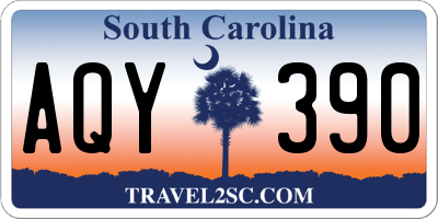 SC license plate AQY390