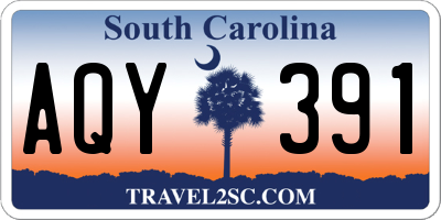 SC license plate AQY391