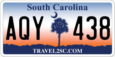SC license plate AQY438
