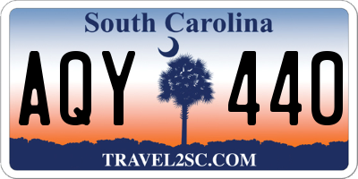 SC license plate AQY440