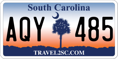 SC license plate AQY485