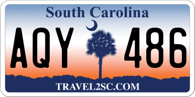 SC license plate AQY486