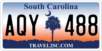 SC license plate AQY488
