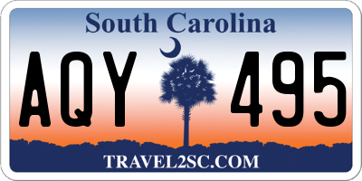 SC license plate AQY495