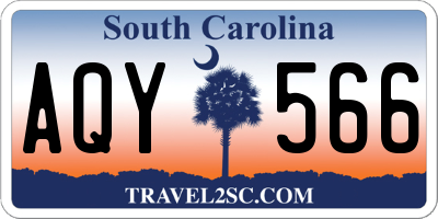 SC license plate AQY566