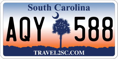 SC license plate AQY588