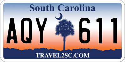 SC license plate AQY611
