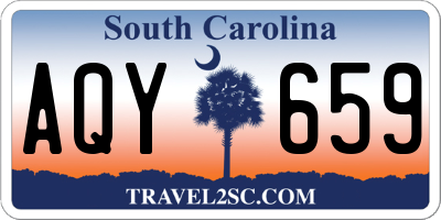 SC license plate AQY659