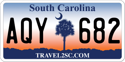 SC license plate AQY682